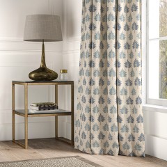 Palmette Denim Curtains