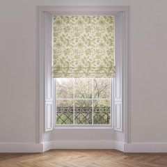 roman blind kamila olive print lifestyle 1