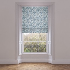 roman blind kelim ocean print lifestyle 1