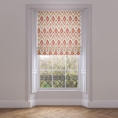 roman blind lixus cinnabar print lifestyle 1