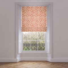 roman blind nubra apricot print lifestyle 1