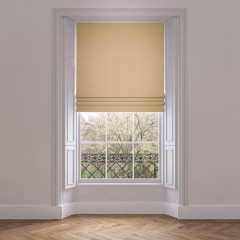 roman blind shani ochre plain lifestyle 1