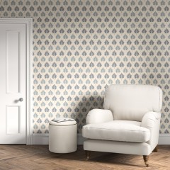 Wallpaper Palmette Denim Lifestyle 2