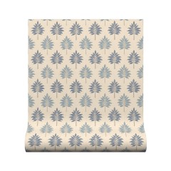 Wallpaper Palmette Denim Roll