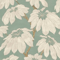 Wallpaper Pondicherry Soft Teal Flat