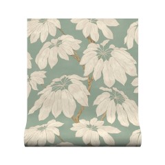 Wallpaper Pondicherry Soft Teal Roll