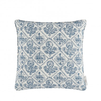 Watika Delft Printed Cotton Cushion 43cm x 43cm