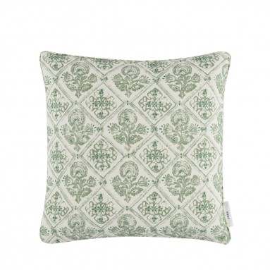 Watika Parsley Printed Cotton Cushion 43cm x 43cm