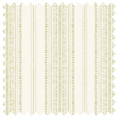 Bodo Stripe Willow Printed Cotton Fabric