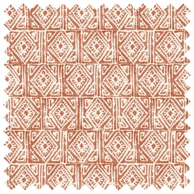 Ellora Cinnamon Printed Cotton Fabric