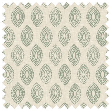 Marra Celadon Printed Cotton Fabric