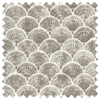 Medina Graphite Printed Cotton Fabric