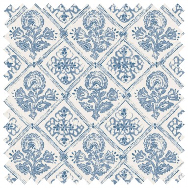 Watika Delft Printed Cotton Fabric