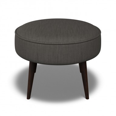 Brancaster Footstool Amina Charcoal