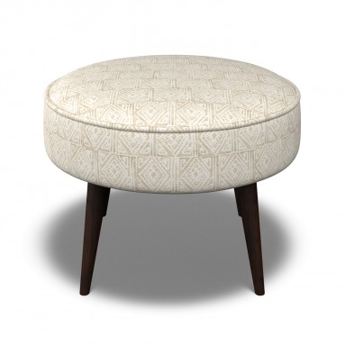 Brancaster Footstool Ellora Parchment 