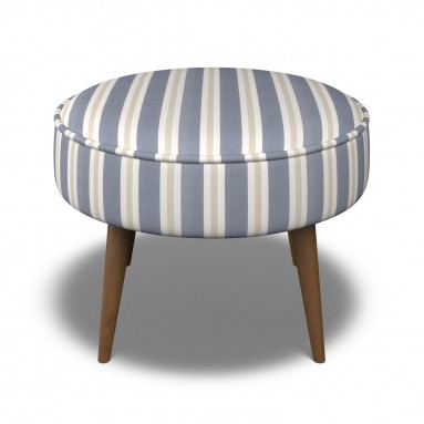 Brancaster Footstool Fayola Indigo