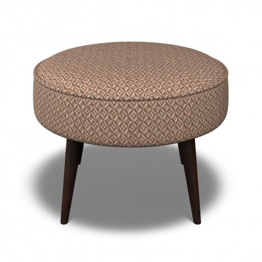 Brancaster Footstool Jina Cinnabar