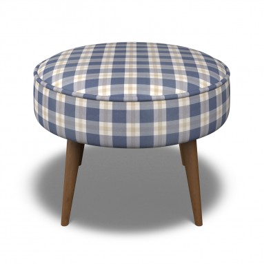 Brancaster Footstool Kali Indigo