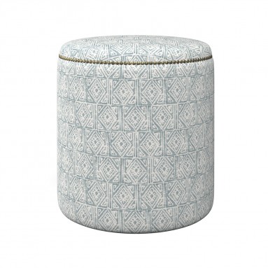 Malpaso Footstool Ellora Steel Blue