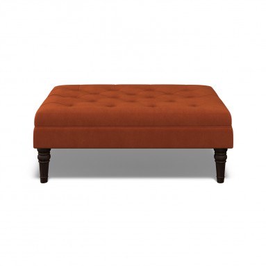 Monterey Footstool Cosmos Cinnabar