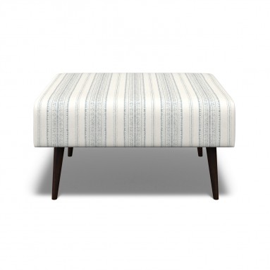 Ombu Footstool Bodo Stripe Ink