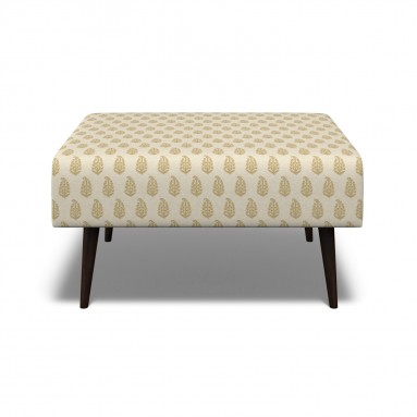 Ombu Footstool Indira Ochre