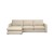 Cloud Chaise Sofa Desta Pebble