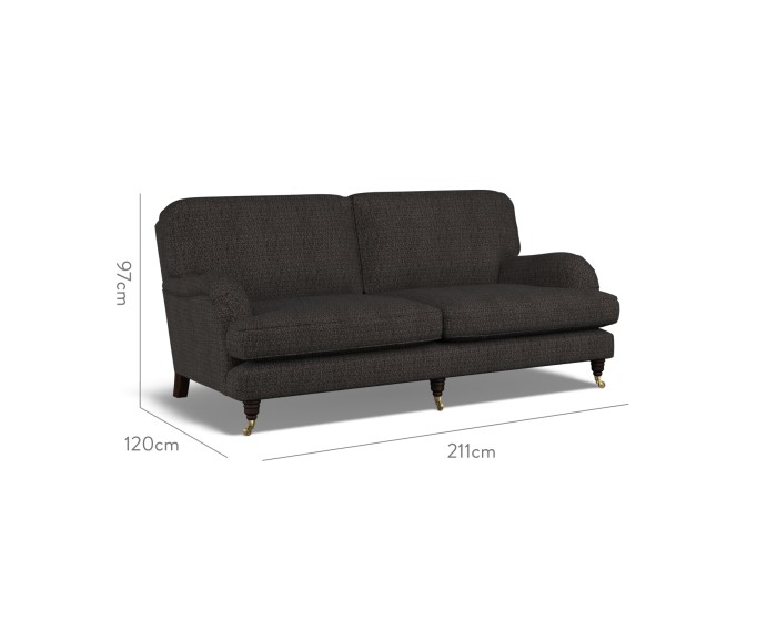 Bliss Large Sofa Safara Charcoal