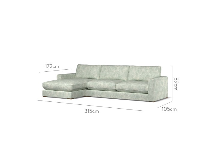 Cloud Large Chaise LHF Namatha Mineral