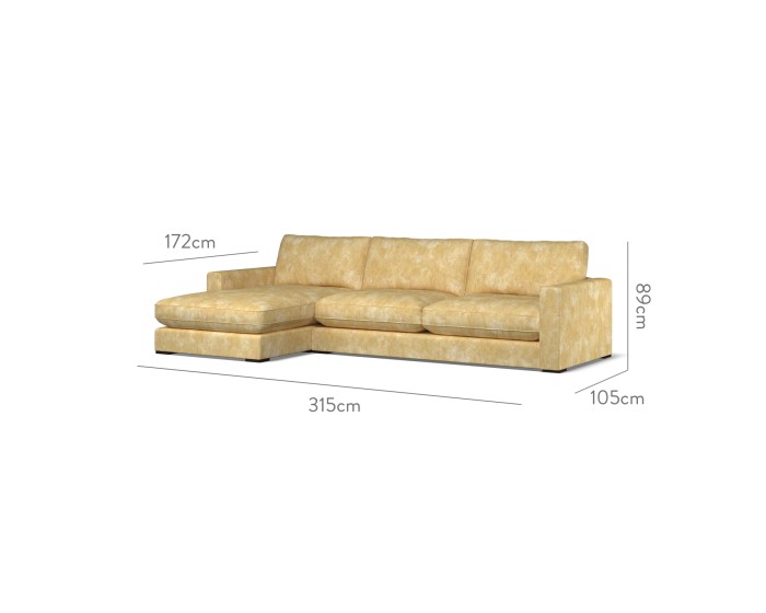 Cloud Large Chaise LHF Namatha Ochre