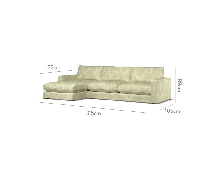 Cloud Large Chaise LHF Namatha Sage