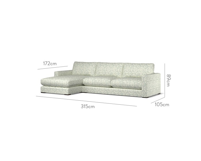 Cloud Large Chaise LHF Nubra Mineral