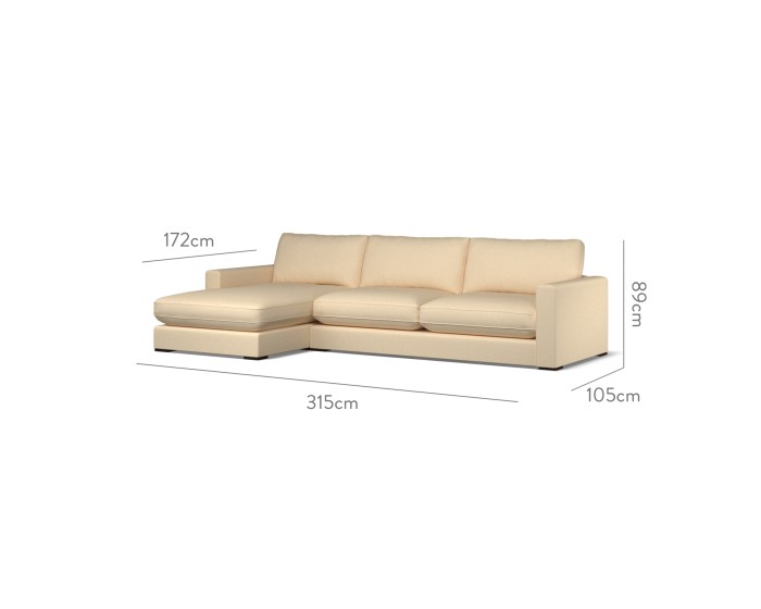 Cloud Large Chaise LHF Shani Oat