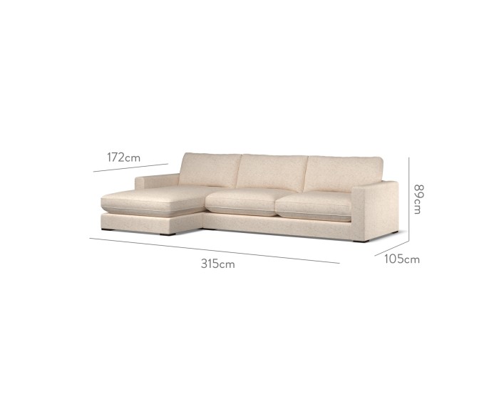 Cloud Large Chaise LHF Yana Sand