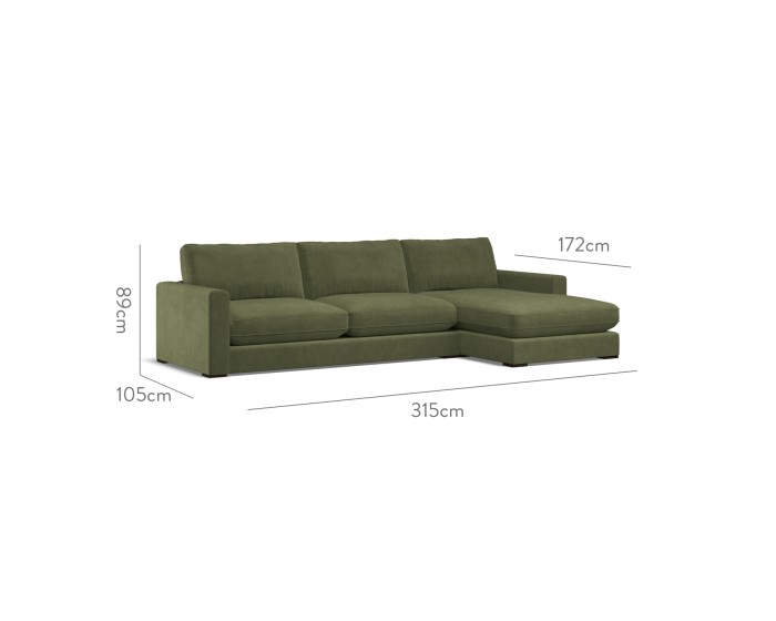 Cloud Large Chaise RHF Cosmos Olive