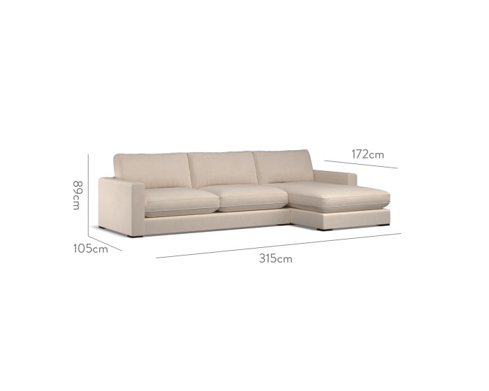 Cloud Large Chaise RHF Cosmos Stone