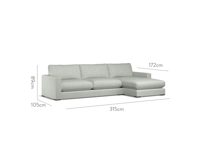 Cloud Large Chaise RHF Desta Sky