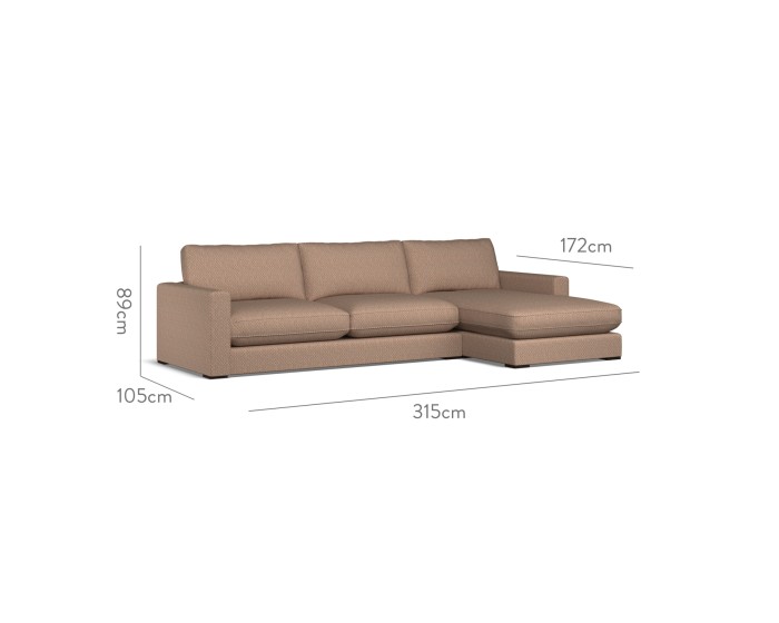 Cloud Large Chaise RHF Jina Cinnabar