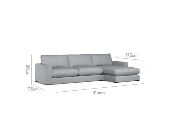 Cloud Large Chaise RHF Kalinda Mineral