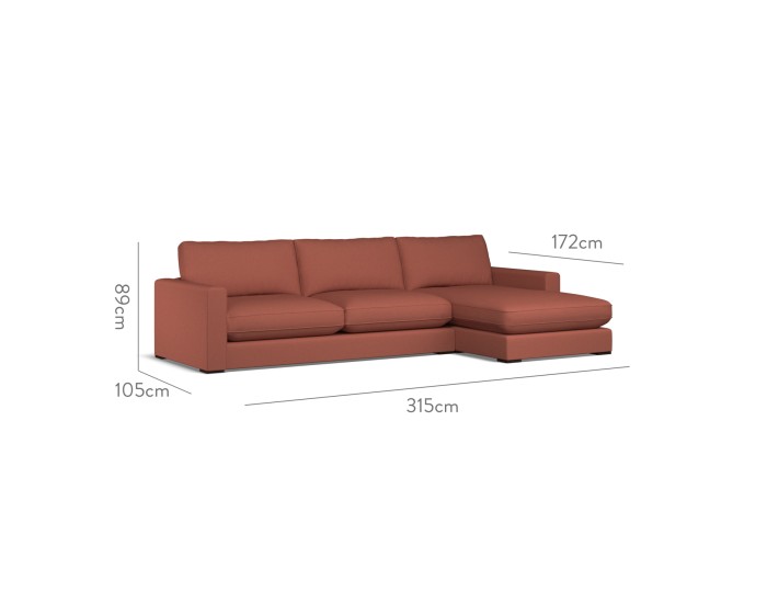 Cloud Large Chaise RHF Shani Cinnabar