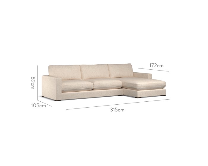 Cloud Large Chaise RHF Yana Sand