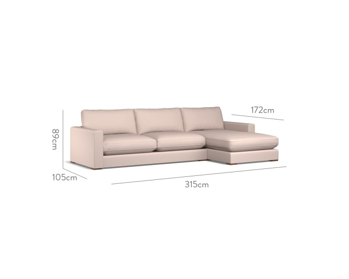 Cloud Large Chaise RHF Zuri Shell