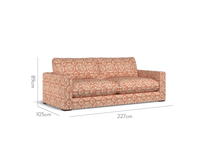 Cloud Large Sofa Nubra Apricot