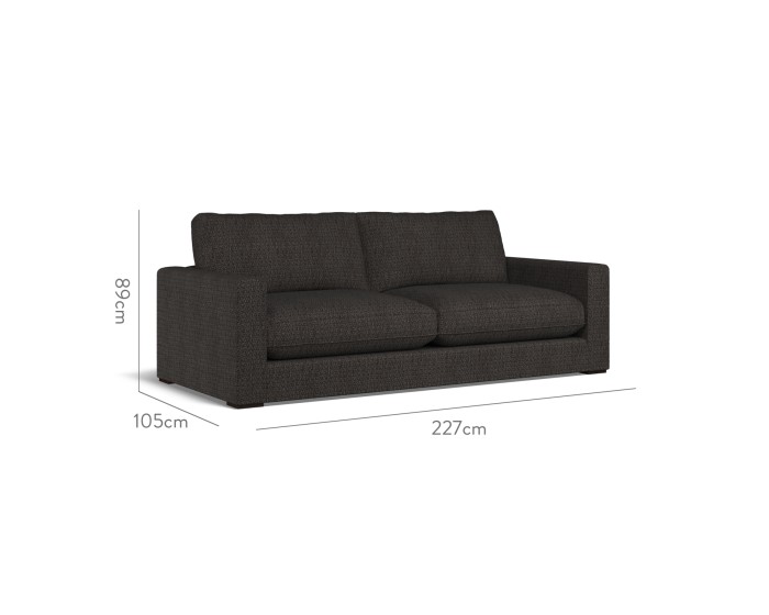 Cloud Large Sofa Safara Charcoal