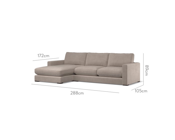 Cloud Medium Chaise LHF Cosmos Clay