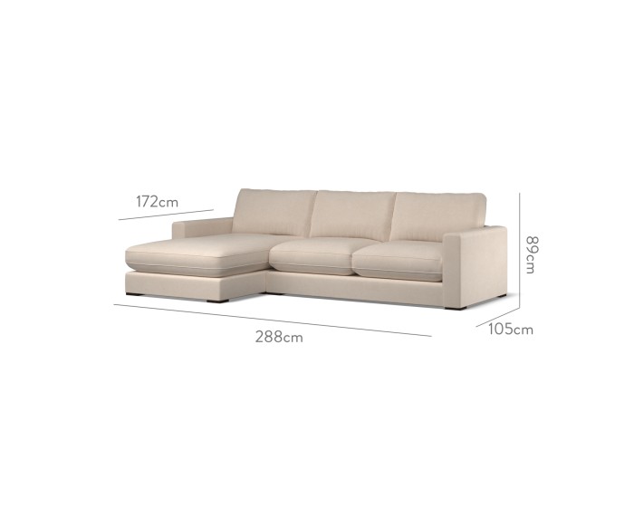 Cloud Medium Chaise LHF Cosmos Stone