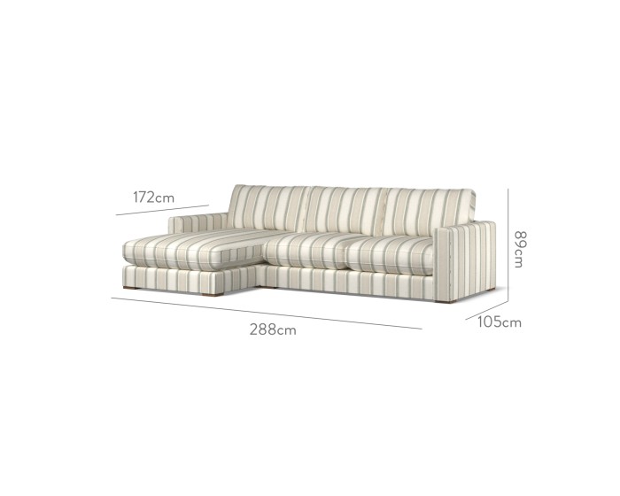 Cloud Medium Chaise LHF Edo Sage