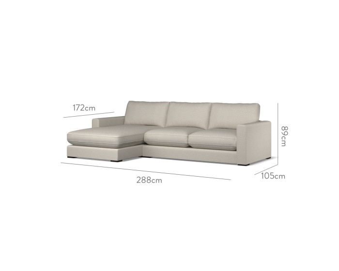 Cloud Medium Chaise LHF Jina Natural