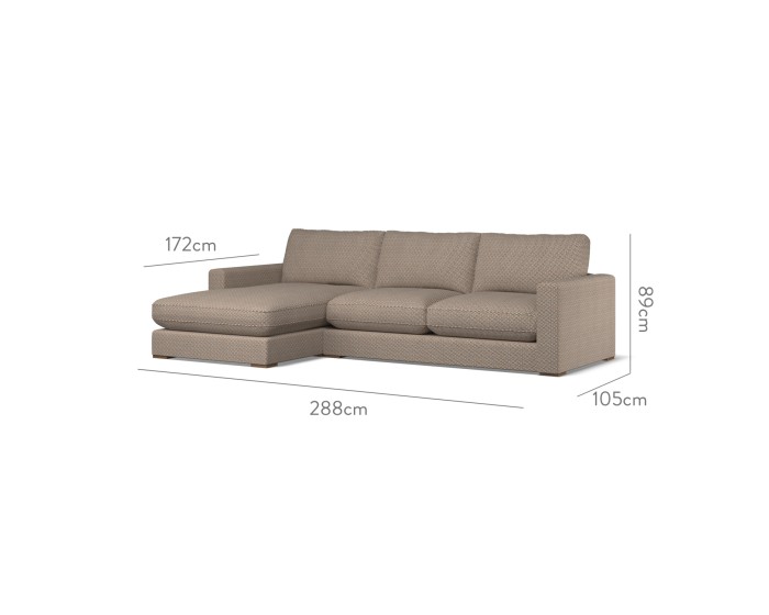 Cloud Medium Chaise LHF Nala Cinnabar