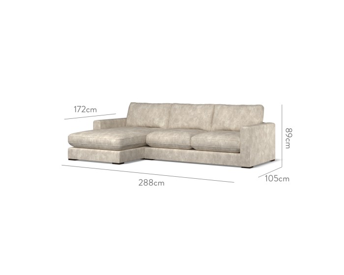 Cloud Medium Chaise LHF Namatha Pebble